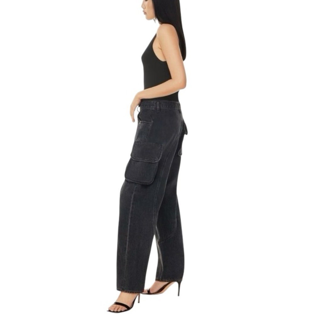 EUC AGOLDE Cass Baggy Cargo Jean in the Color Doom - Size 26